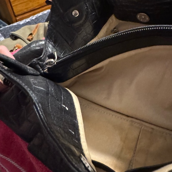 Le Tanneur Black Leather Bag - Picture 4 of 8